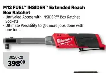 Bumper to Bumper Milwaukee m12 fuel insider extended reach box ratchet offer
