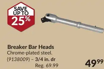 Princess Auto Breaker bar heads offer