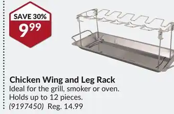Princess Auto Chicken wing and leg rack offer