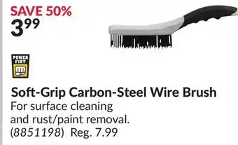 Princess Auto Soft-grip carbon-steel wire brush offer