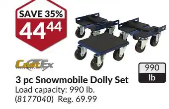 Princess Auto 3 pc snowmobile dolly set offer