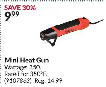 Princess Auto Mini heat gun offer