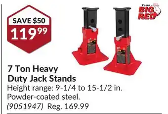 Princess Auto 7 ton heavy duty jack stands offer