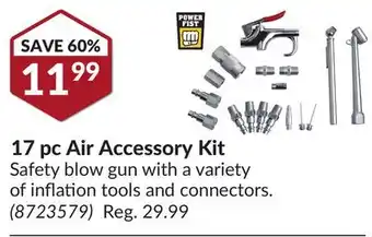 Princess Auto 17 pc air accessory kit offer