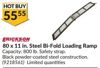 Princess Auto 80 x 11 in. steel bi-fold loading ramp offer