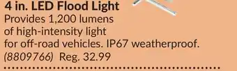 Princess Auto 4 in. led flood light offer