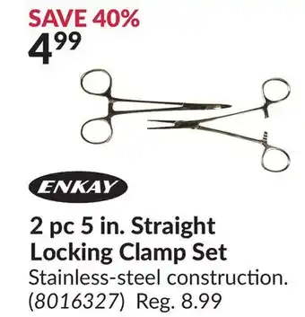 Princess Auto 2 pc 5 in. straight locking clamp set offer