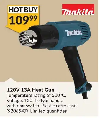 Princess Auto 120v 13a heat gun offer