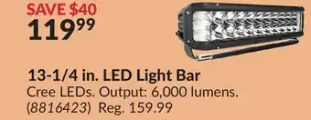 Princess Auto 13-1/4 in. led light bar offer