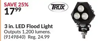 Princess Auto 3 in. led flood light offer
