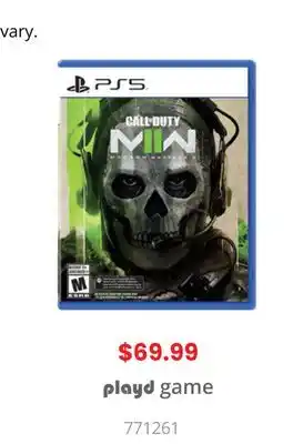 GameStop Playd game ps5 offer