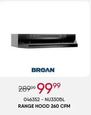 Meubles RD Range hood 260 cfm offer