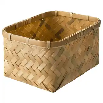 IKEA Mjölkkanna basket, bamboo, 7x9 ¾x5 ½ offer