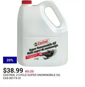 NAPA Auto Parts 2 cycle super snowmobile oil offer