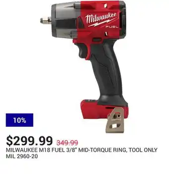 NAPA Auto Parts M18 fuel 3/8'' mid-torque ring, tool only offer
