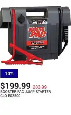NAPA Auto Parts Jump starter offer