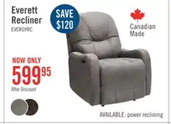 The Brick Everett recliner - grey offer