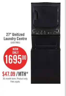 The Brick Ge unitized spacemaker washer and electric dryer combination gud37esmmdg offer