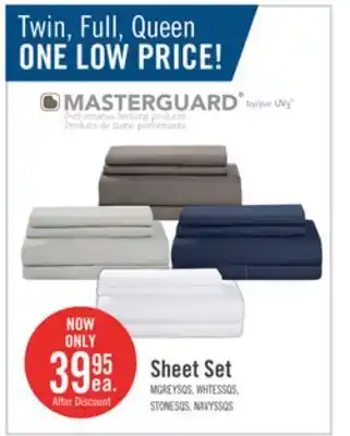 The Brick Masterguard ultra advanced 4-piece queen sheet set - grey offer