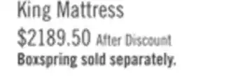 The Brick Stearns & foster founders collection crystal palace pillowtop king mattress offer