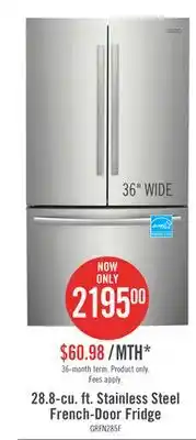 The Brick Frigidaire gallery 28.8 cu. ft. french-door refrigerator - grfn2853af offer