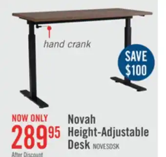 The Brick Novah height-adjustable desk offer