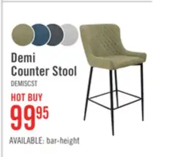 The Brick Demi counter-height stool - green offer