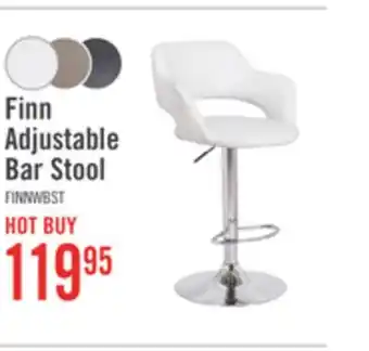 The Brick Finn adjustable bar stool - white offer