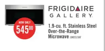 The Brick Frigidaire gallery 1.9 cu. ft. over-the-range microwave with sensor cook - gmos1964af offer