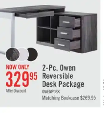 The Brick Owen reversible corner desk - distressed grey offer