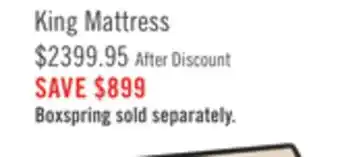 The Brick Tempur -support 3.0 firm king mattress offer