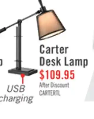 The Brick Carter desk/task lamp with usb port offer