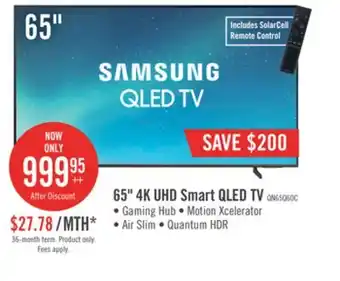 The Brick Samsung 65 q60c 4k qled tv offer