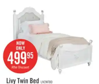 The Brick Livy twin bed offer