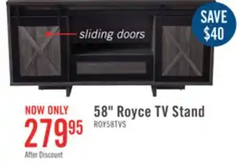 The Brick Royce 58 tv stand offer