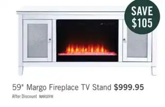 The Brick Margo glam electric fireplace offer
