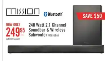The Brick Mission soundbar with wireless subwoofer - msb21 offer