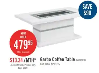 The Brick Garbo coffee table offer
