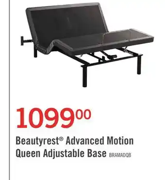 The Brick Beautyrest advanced motion queen adjustable base offer