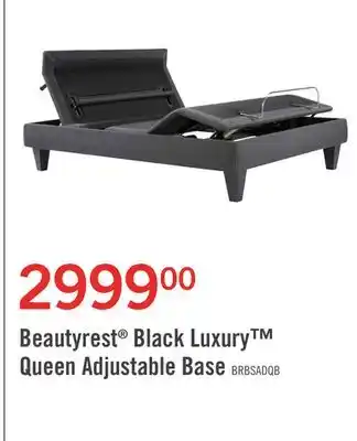 The Brick Beautyrest black luxury queen adjustable base offer