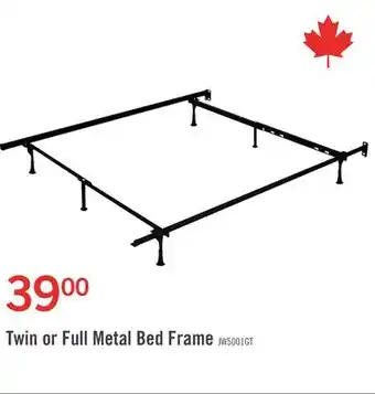 The Brick Twin/full metal glider bed frame offer