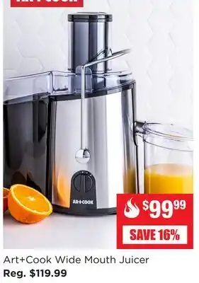 Kitchen Stuff Plus Art + cook wide mouth juicer offer