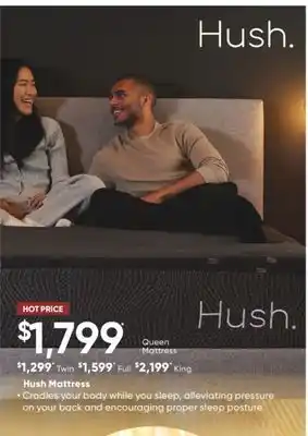 Sleep Country Hush mattress offer