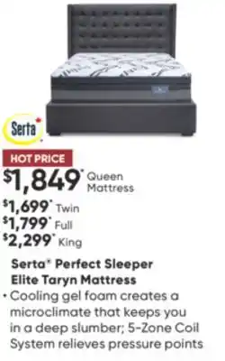 Sleep Country Serta perfect sleeper elite taryn mattress offer