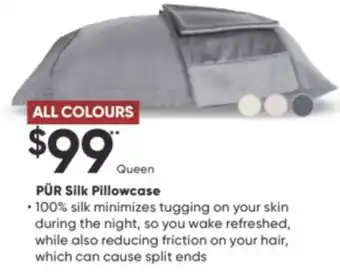Sleep Country Pür silk pillowcase offer