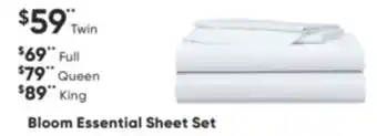 Sleep Country Bloom essential sheet set offer
