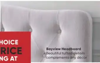 Sleep Country Bayview headboard offer