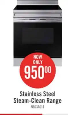 The Brick Samsung 6.3 cu. ft. freestanding electric range with wi-fi - ne63a6111ss/ac offer