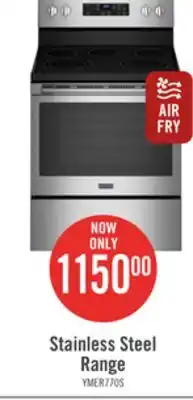 The Brick Maytag 5.3 cu. ft. electric range with air fry - ymer7700lz offer