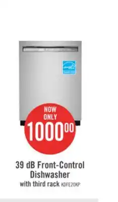 The Brick Kitchenaid 39 db front-control dishwasher with third level rack - kdfe204kps offer